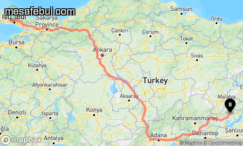 Bayrampaşa İstanbul Adıyaman haritası