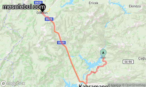 Kahramanmaraş Göksun Kahramanmaraş haritası